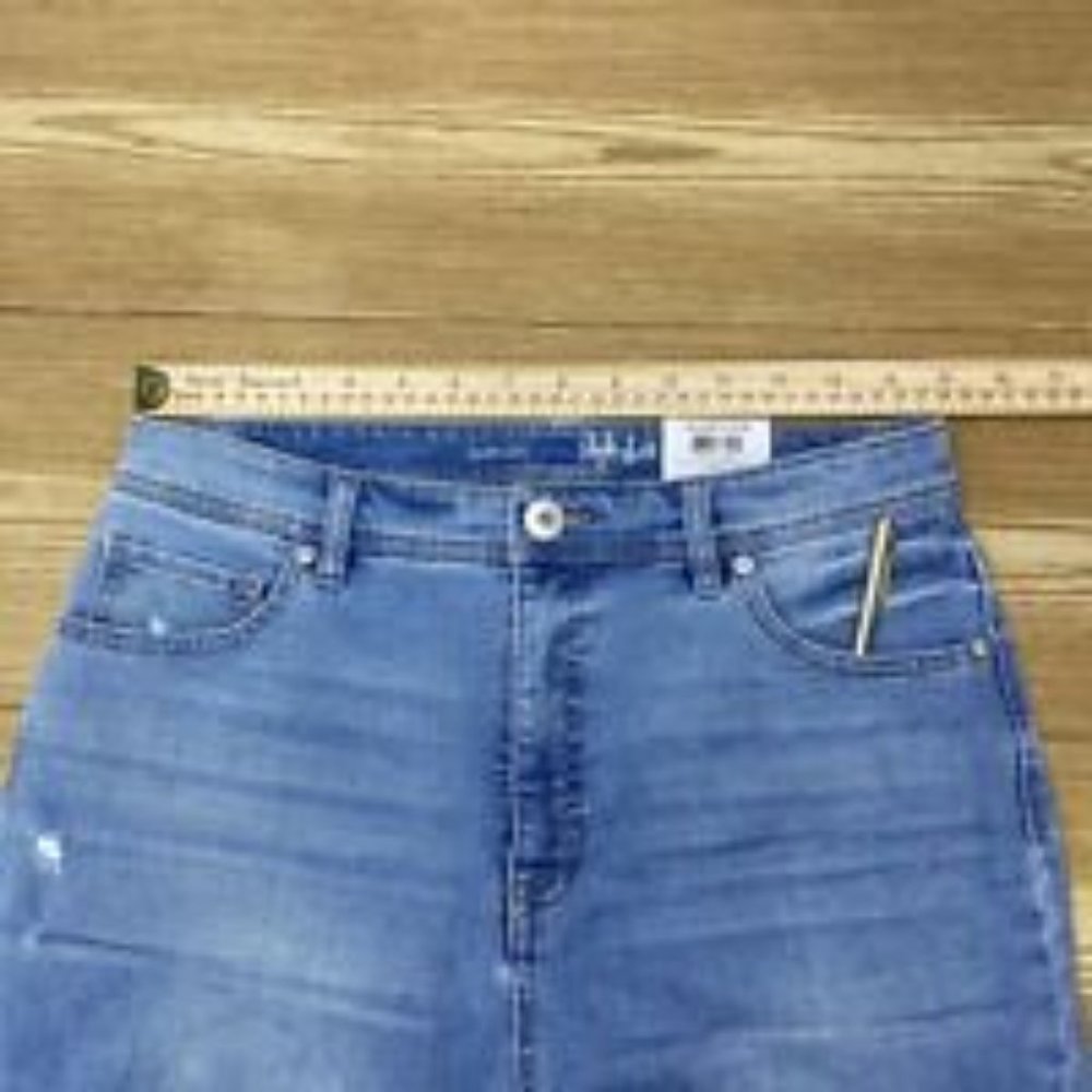 Style & Co Womens High Rise Jeans Slim Leg Distressed Denim Ankle Pants Size 6 - Picture 10 of 16